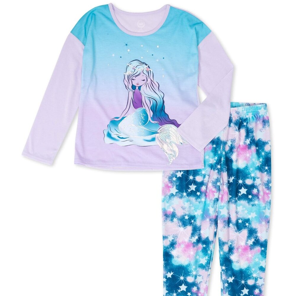 Wonder Nation Mermaid & Unicorns Under the Sea 2 Pc Pajama Set, X-L - NWT